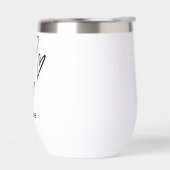 Beige Valentijnsdag Thermal Wine Tumbler (Links)