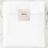 Beige Vanilla Soy Candle Product Labels (Tas)
