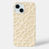 Beige Vein Texture iPhone Case with Natural Design (Achterkant)