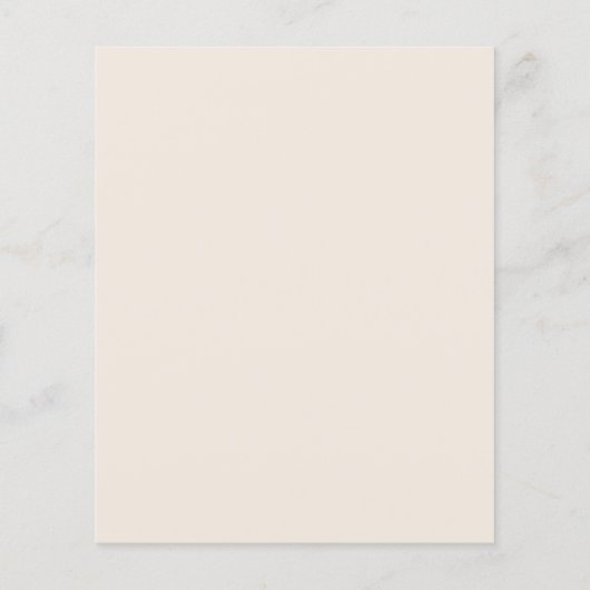 Beige verjaardagsfeestmenu (Achterkant)