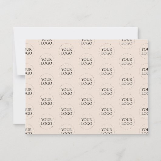 Beige Verzendpakket - Hartelijk dank - Kaart (Achterkant)