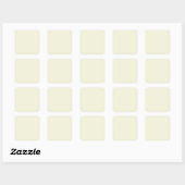 Beige Vierkante Sticker (Vel)