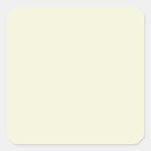 Beige Vierkante Sticker (Voorkant)
