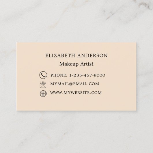 Beige visitekaartje