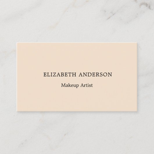 Beige visitekaartje (Voorkant)