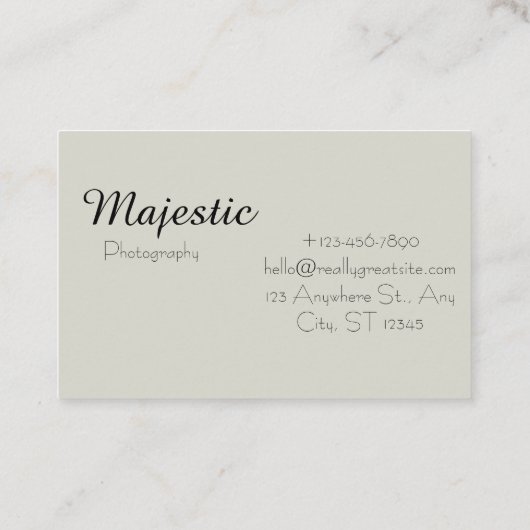 Beige Visitekaartjes (Achterkant)