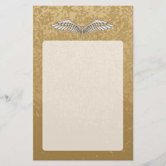 Beige vleugels flyer (Voorkant)