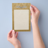 Beige vleugels flyer (Hand)