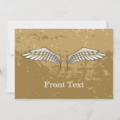 beige vleugels kaart (Voorkant)