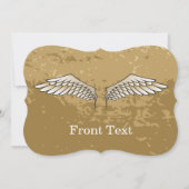 Beige vleugels kaart (Voorkant)