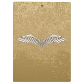 Beige vleugels klembord (Achterkant)