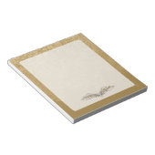 Beige vleugels notitieblok (Schuin)