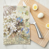 beige  vlindersla theedoek (Quarter Fold)