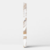 Beige vloeibaar marmer, gouden lijnkunst. Case-Mate iPhone case (Achterkant / Links)