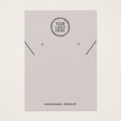 Beige Voeg uw Logo oormerken Kaart toe (Voorkant)