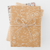 beige vrouw leuk borst inpakpapier (In situ)