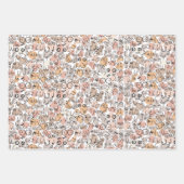 beige vrouw leuk borst inpakpapier vel (Voorkant 3)