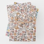 beige vrouw leuk borst inpakpapier vel (In situ)