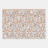 beige vrouw leuk borst inpakpapier vel (Voorkant)