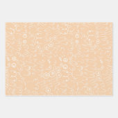 beige vrouw leuk borst inpakpapier vel (Voorkant 2)