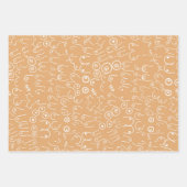 beige vrouw leuk borst inpakpapier vel (Voorkant)