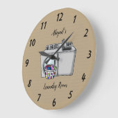 Beige wasmachine voor persoonlijk gebruik grote kl grote klok (Hoek)