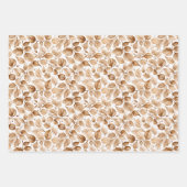 Beige Waterverf Bladeren Patroon Inpakpapier Vel (Voorkant)