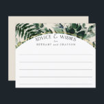 Beige waterverf Greenery-advies over naaldbladeren<br><div class="desc">Moderne Waterverf Grieks huwelijksraad en wensen</div>