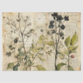 Beige  Waterverf Natuurlijke Wildflower Tissuepapier (Voorkant)