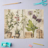 Beige  Waterverf Natuurlijke Wildflower Tissuepapier (Craft)