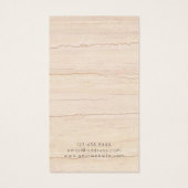 Beige Wavy Marble Pattern Oorbel Display Kaart (Achterkant)