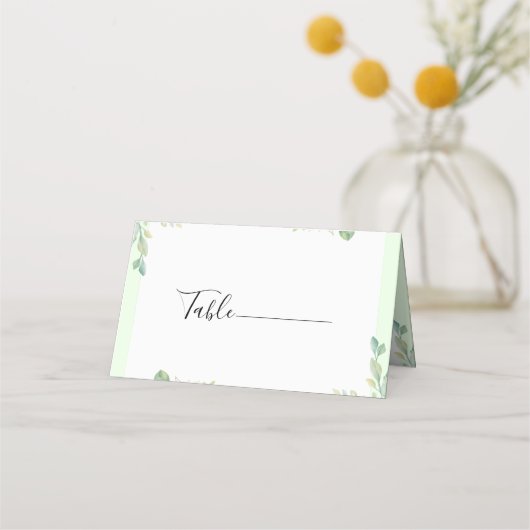 Beige weide groen gevouwen plaats kaart plaatskaartje (Achterkant)