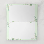 Beige weide groen gevouwen plaats kaart plaatskaartje (Binnenkant ongevouwen)