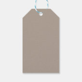 Beige Welcome Guest Gift Labels Cadeaulabel (Achterkant)