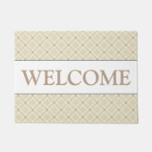 Beige Welkom Doormat Deurmat (Voorkant)