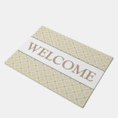 Beige Welkom Doormat Deurmat (Schuin)