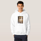 Beige wenteltrap, Frankrijk Hoodie (Voorkant volledig)