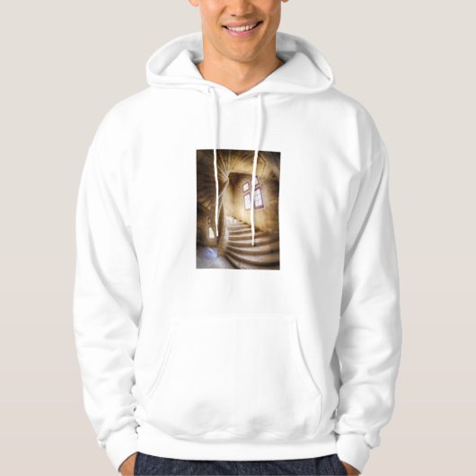 Beige wenteltrap, Frankrijk Hoodie (Voorkant)