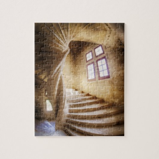 Beige wenteltrap, Frankrijk Legpuzzel (Verticaal)