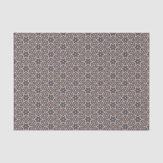 Beige Westerne prairie Bold Modern Floral Tissuepapier (Voorkant)