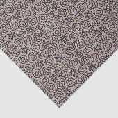 Beige Westerne prairie Bold Modern Floral Tissuepapier (Detail)