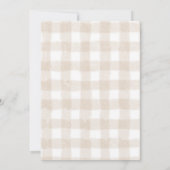 Beige White Bear-y Cute Twins Bear Baby Shower Kaart (Achterkant)