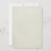 Beige + White Floral Wreath Easter Brunch Kaart (Achterkant)