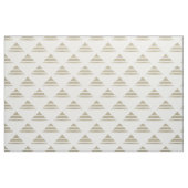 Beige White Geo Triangle Pattern Fabric Stof (Yard (91,4 cm))