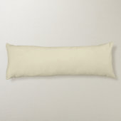 Beige White Greek Key Lijst #2 Initiaal Monogram Lichaamskussen (Achterkant)