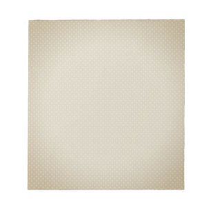 Beige White Polka Dot Simple Retro Notitieblok