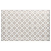 Beige White Trendy Triangles Pattern Fabric Stof (Yard (91,4 cm))