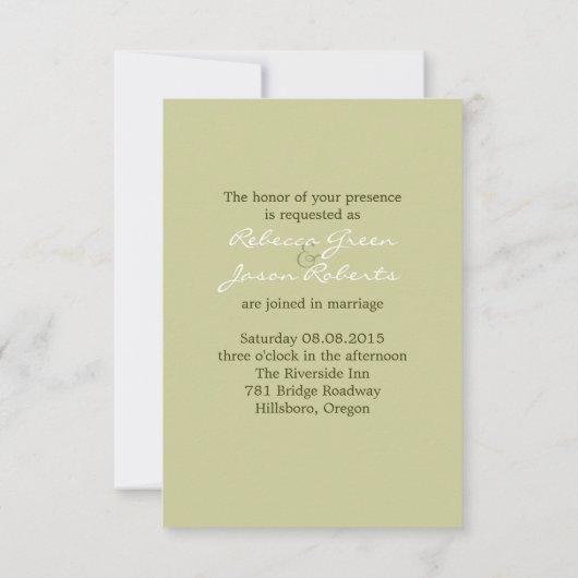 beige wilde bloem hippie bohemian burlap bruiloft kaart (Achterkant)