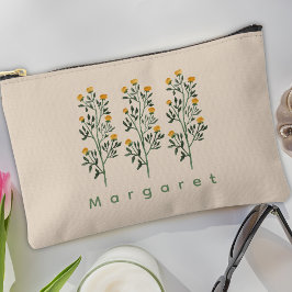 Beige wilde bloemen elegant boho trendy etui