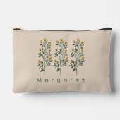 Beige wilde bloemen elegant boho trendy etui (Voorkant)
